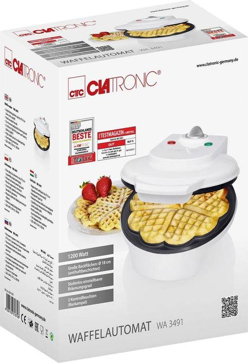 Produktbild Clatronic 261 679 5 Waffel(n)
