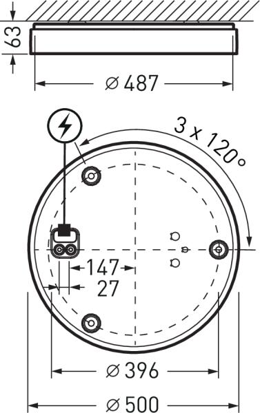 Produktbild Trilux Olisq RWD3 DW 50-830 (4800 lm)