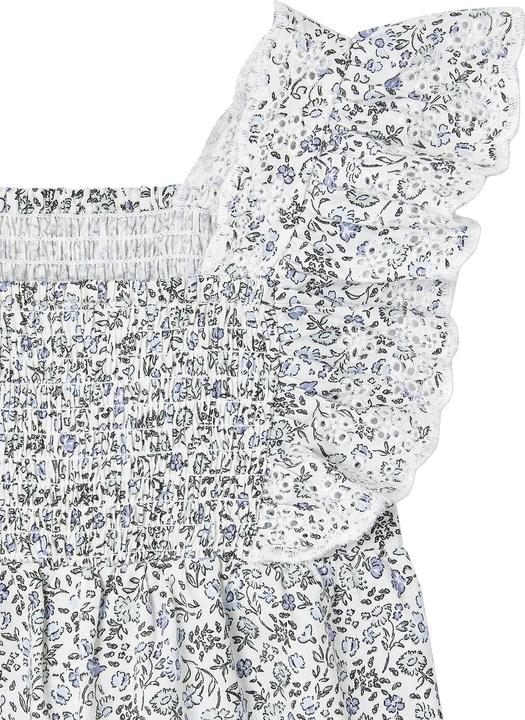 Vertbaudet Festlicher Mädchen Jumpsuit mit Blumenprint und Lochstickerei