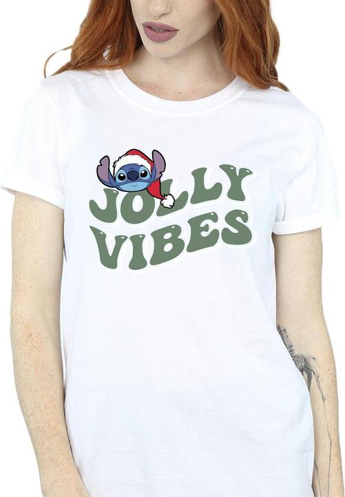 Immagine prodotto Disney Lilo & Stitch Jolly Chilling Vibes Maglietta Ampia Donna (XXL)