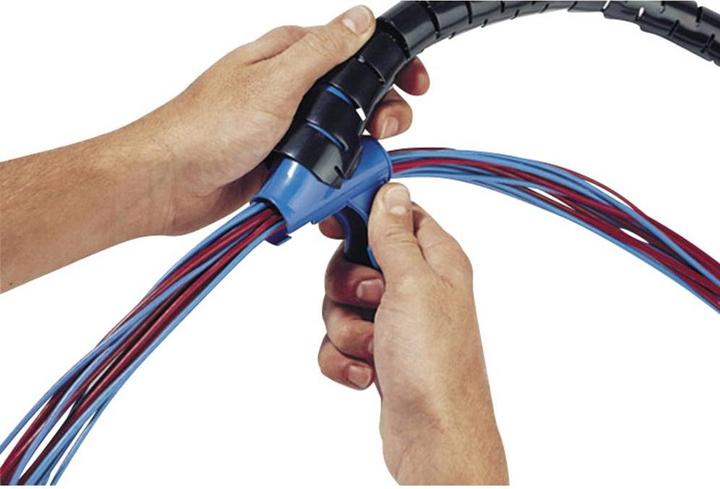 Actual product image HellermannTyton Cable conduit 32 mm (max) Grey (Cable conduit, 2500 cm)