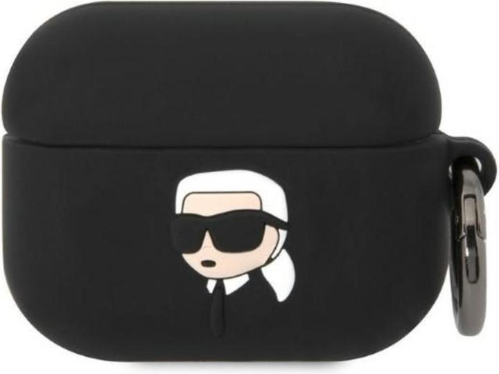 Actual product image Karl Lagerfeld Airpods Pro 3D Logo NFT Karl Head Silicone Case (Headphone bag)