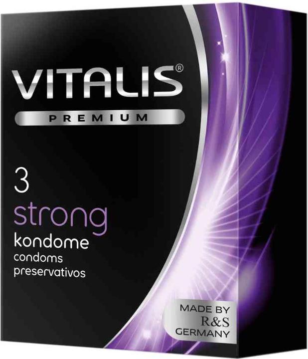 Vitalis PREMIUM "Strong" 3 extra safe condoms for wild positions (3 pcs.)