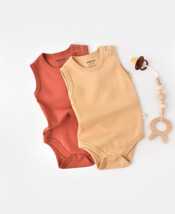 BabyCosy Body. ärmellos. 2 Pack