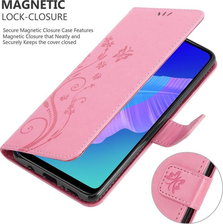 Actual product image Cadorabo Flower Book Cover (Huawei P40 Lite E)