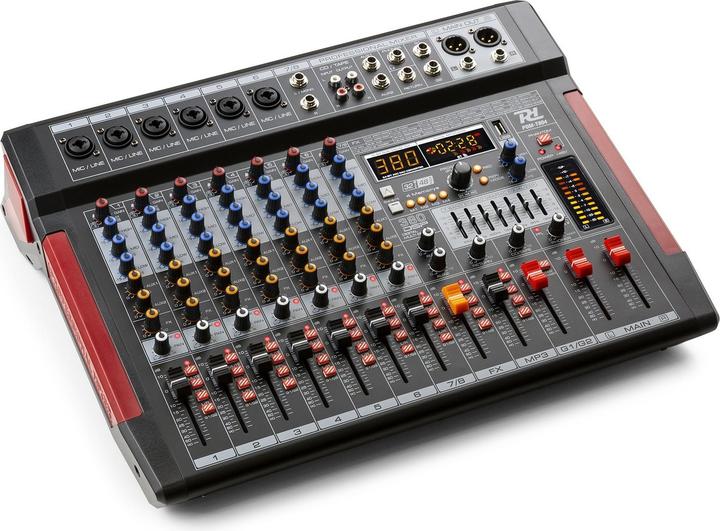 Produktbild Power Dynamics PDM-T804 - 8-kanaals mengpaneel Bluetooth, DSP, mp3 en USB audio interface (Studio- und Livemixer)