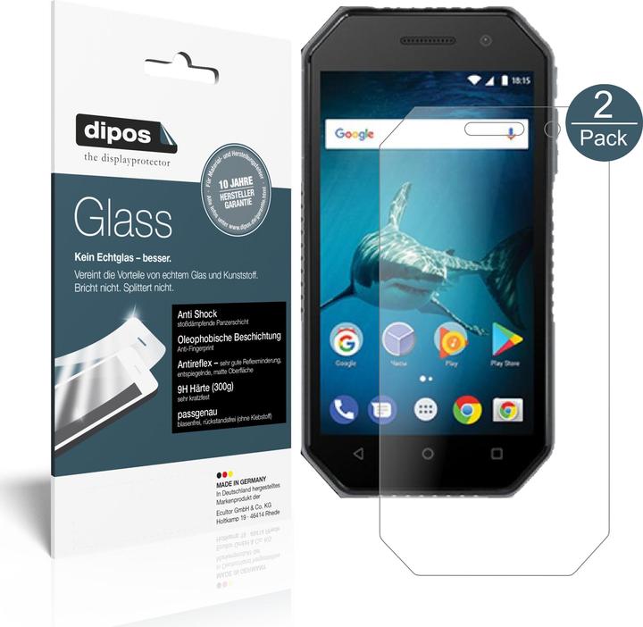Image du produit Dipos Film de Protection d’écran Anti-Shock (2 pièce(s), BQ Mobile 4077 Shark Mini)