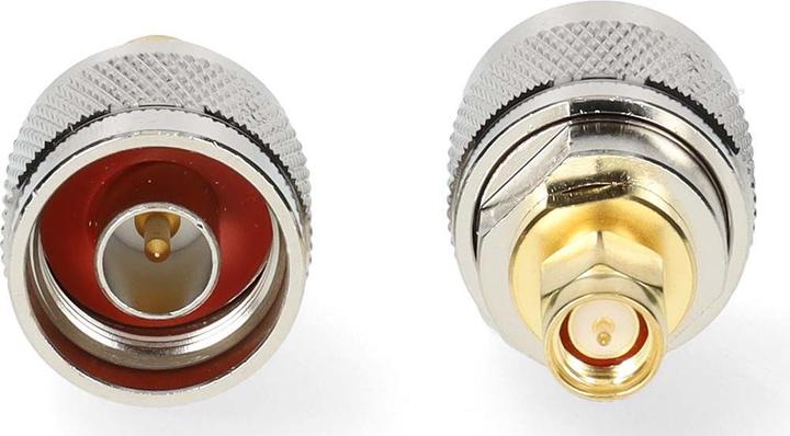 Image du produit Nedis Adaptateur SMA | Fiche SMA | Fiche N | Plaqué or | 50 Ohm | Droite | Cuivre | Or / Argent | (Câble d'antenne)