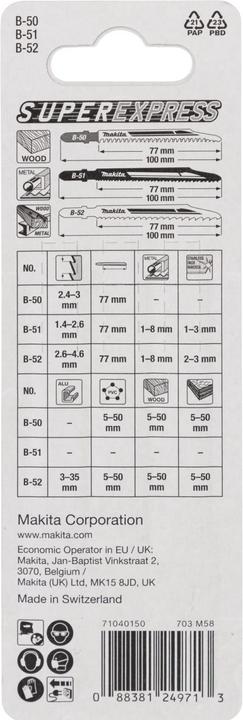Produktbild Makita Stichsägeblatt-Set