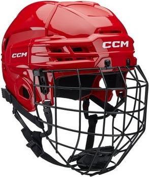 CCM Tacks 70 JR hockey helmet with cage (Ena Velikost, red) (One size)