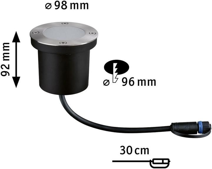 Immagine prodotto Paulmann Pavimento plug & shine per esterni amico degli insetti (180 lm, IP67)