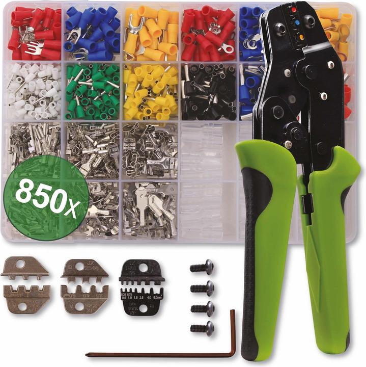 Quadrios 22T014 22T014 Crimpzangen-Set Aderendhülsen 0.25 bis 6mm²