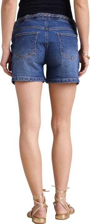 Produktbild Envie de Fraise Umstands-Jeansshorts mit Flechtakzent, Einsatz abnehmbar (36)