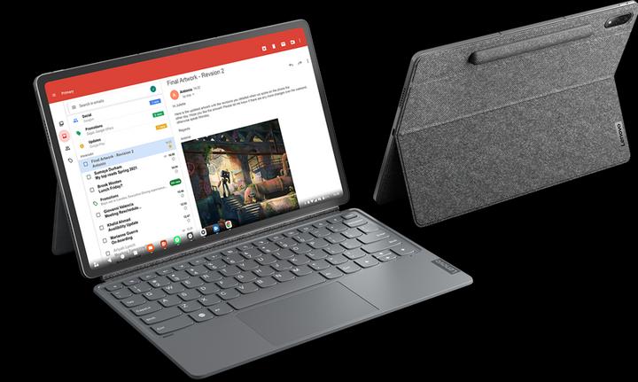 Actual product image Lenovo Tab P12 Pro inkl. CH-Tastatur und Precision Pen 3 (WLAN only, 12.60", 256 GB, storm grey)