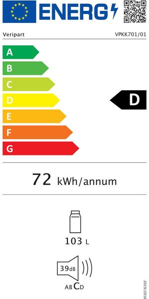 Energie-Label Veripart VPKK701 (134 l)