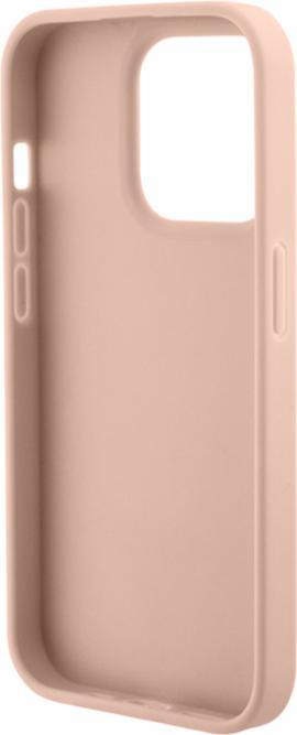 Image du produit Guess GUHCP15LPCRTHCP iPhone 15 Pro 6.1" różowy/pink hardcase Croco Triangle Metal Logo (Apple iPhone 15 Pro)