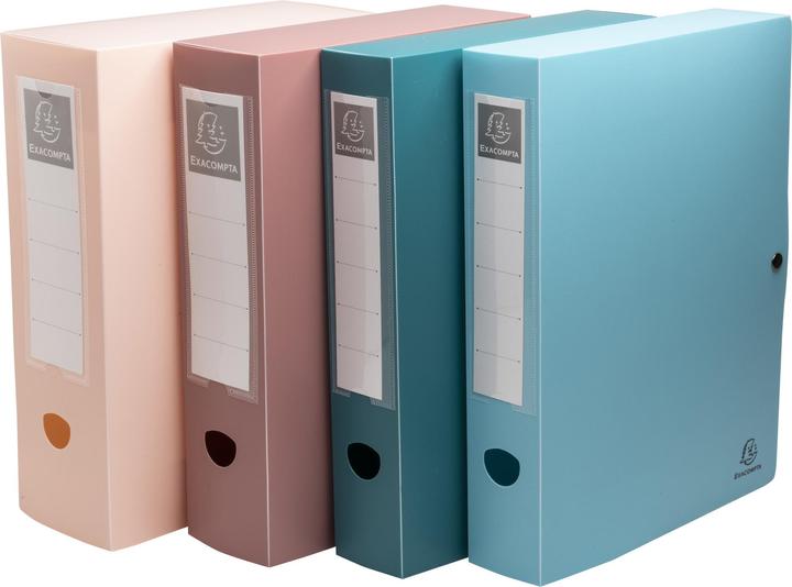 Image du produit Exacompta Archivbox mit Druckknopf, Rückenbreite 60mm, Recycling-PP, Skandi (A4)
