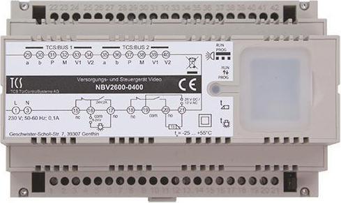 TCS Versorgungs- NBV2600-0400 u.Steuergerät Video 8 TE