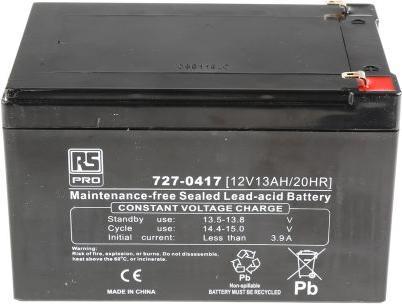 Actual product image Rs Pro Lead acid battery AGM 12V 13Ah (12 V, 13000 mAh)