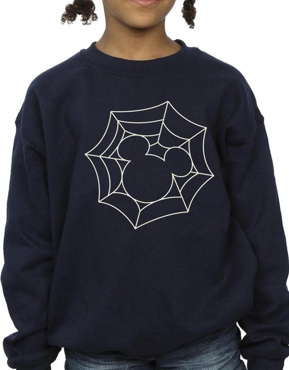 Actual product image Disney Girls Mickey Mouse Spider Web Sweatshirt (104)