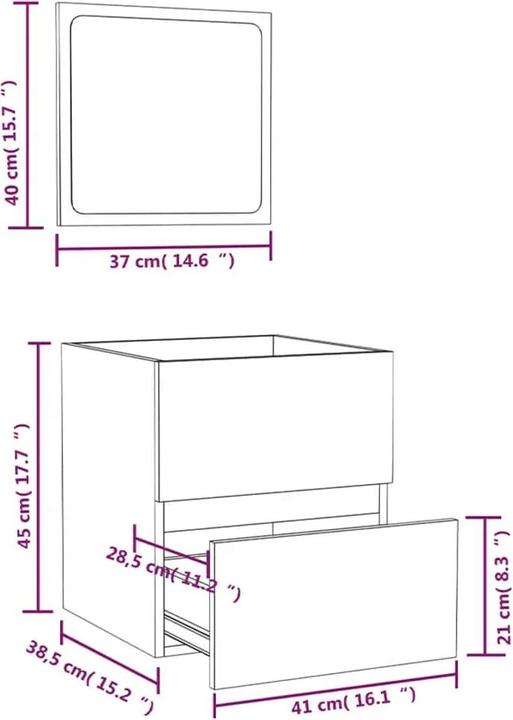 Produktbild VidaXL Susi (41 x 38.5 x 45 cm)