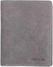 Image du produit Pridesoul PRIDE&SOUL Porte-monnaie RFID, format paysage, en cuir, gris