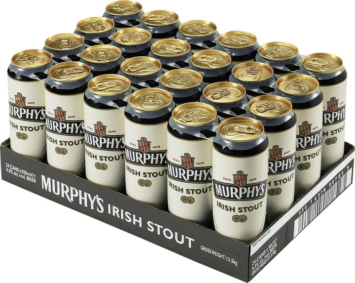 Actual product image Murphy's Irish stout beer case 24 x 500 ml / 4.0 % (24 x 50 cl)