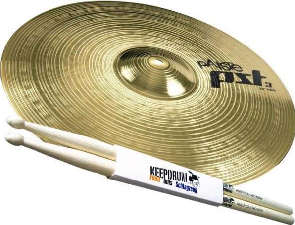 Actual product image Paiste PST3 14 Crash Cymbal with Drumsticks (14", Percussion)