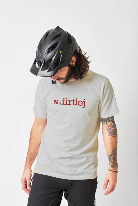 Actual product image dirtlej Supima T-shirt, cream/red, XXL (XXL)