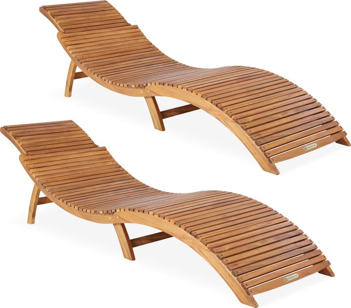 Actual product image Casaria Swing lounger set of 2 (190 cm)
