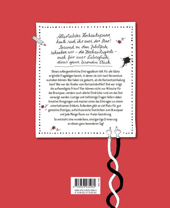 Produktbild Panini Hochzeit ist der schönste Tag im Leben - Das besondere Gästebuch (Harter Einband, Deutsch)