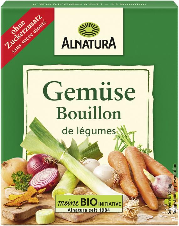 Actual product image Alnatura Organic vegetable stock cubes 66g