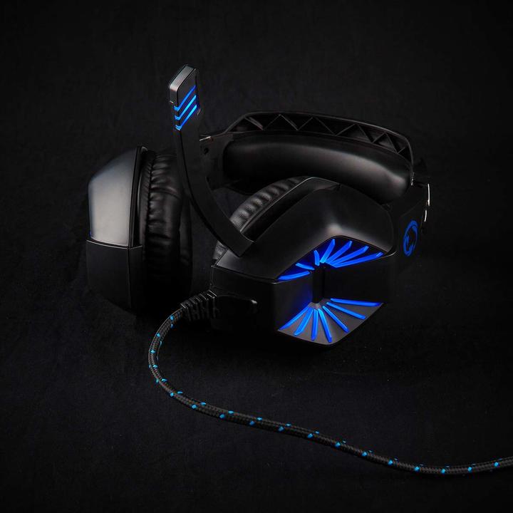 Actual product image Nedis Gaming Headset | Over Ear | Stereo | USB Type-A / 2x 3.5 mm | Foldable Microphone | 2.20 m | L (Cable)