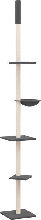 Actual product image VidaXL Kratzbaum Deckenhoch Dunkelgrau 263,5-289,5cm Katzenbaum Kletterbaum (289.50 cm, Dark grey)