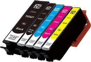 Actual product image Hermex Compatible Ink Cartridge XL for Epson Expression Premium XP-510 (M, Y, FC, PBK, C)