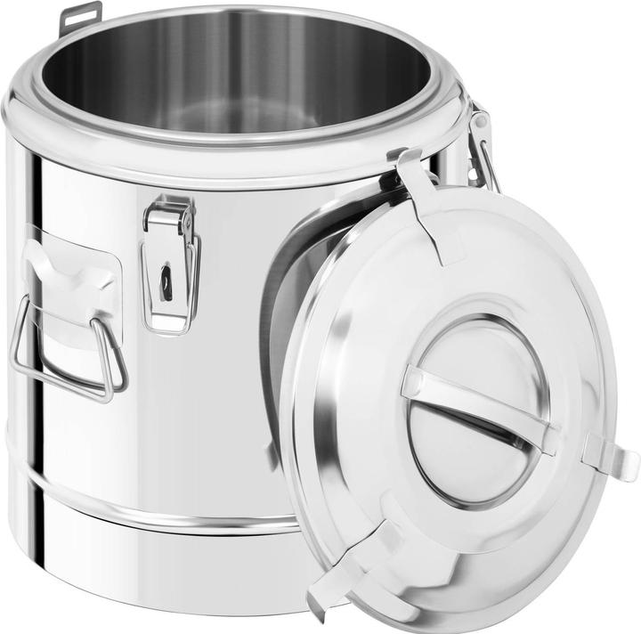 Produktbild Royal Catering Thermobehälter Edelstahl Thermobox Warmhaltebehälter Speisen Ablasshahn 12 L (12 l)