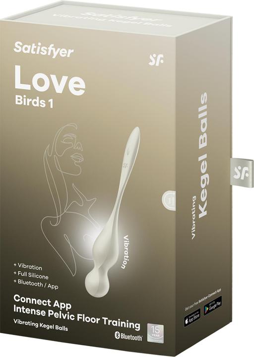 Produktbild Satisfyer - Love Birds Vibrierende Kegel-Kugeln Weiss