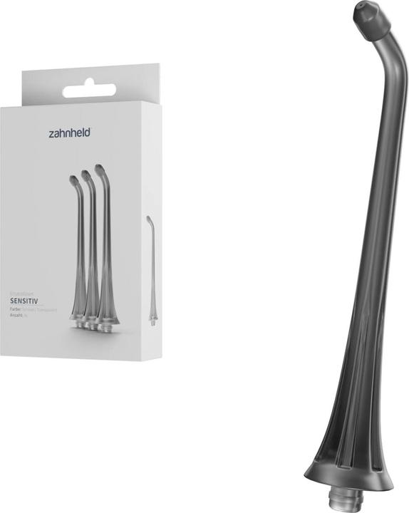 Produktbild Zahnheld Ersatzdüse Sensitiv 3x Schwarz (Mundduschenaufsätze)