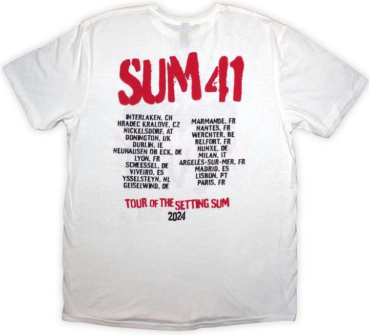 Actual product image Universal Textiles Unisex Adult Tour '24 Spray Paint Back Print T-Shirt (XL)