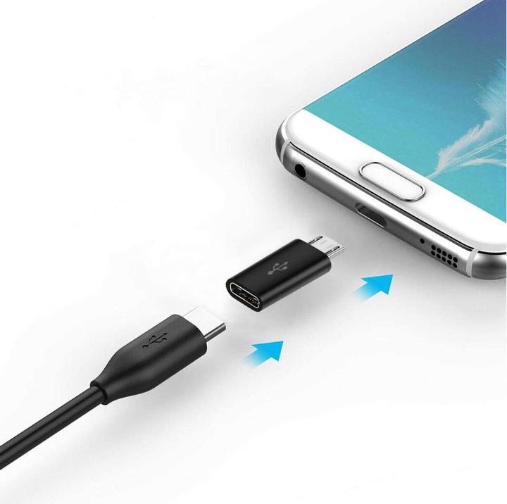 Produktbild PowerGuard USB-C auf Micro-USB Adapter Konverter (USB Typ C, Micro USB)