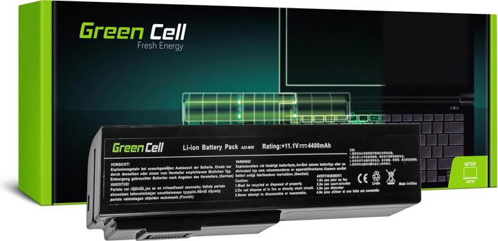 Produktbild GreenCell AS08 - Akku - ASUS - G50 G51 G60 M50 M50V N53 N53SV N61 N61VG N61JV (6 Zellen, 4400 mAh)