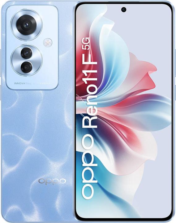 Image du produit Wind Tre OPPO Reno 11F 5G (256 Go, Ocean Blue, 6.70", 64 Mpx, 5G)
