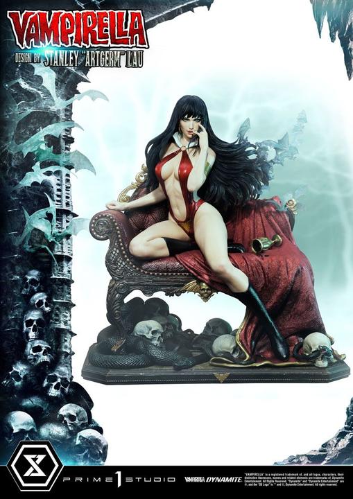 Actual product image Prime 1 Studio Dynamite Entertainment statuette 1/3 Vampirella Design by Stanley Artgerm Lau Bonus Version 55 cm