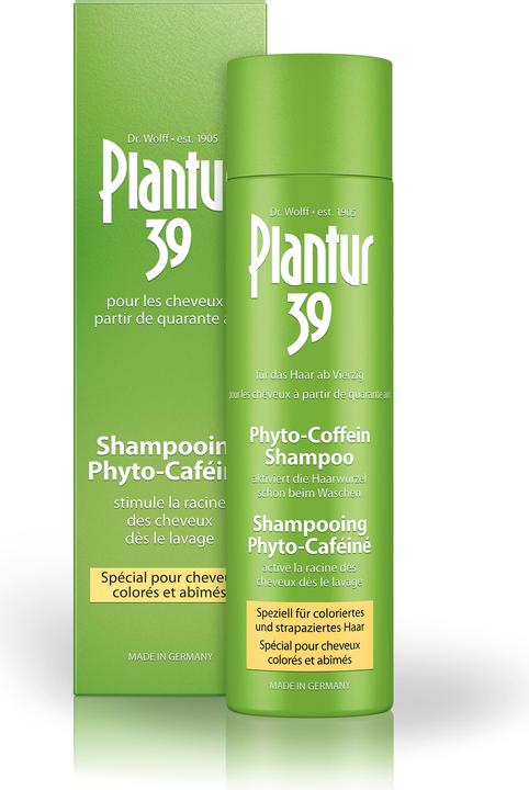 Immagine prodotto Plantur 39 Shampoo alla caffeina, specialmente per capelli colorati e danneggiati (250 ml, Shampoo liquido)