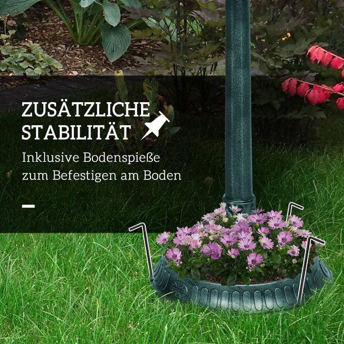 Actual product image Swisshandel24 Vogeltränke Stehend, Vogelbad aus Kunststoff, frostsicher Vogelbecken Dunkelgrün