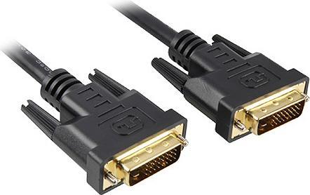 Sharkoon DVI auf DVI (Dual Link, 24+1) Kabel 2m schwarz (2 m, DVI)