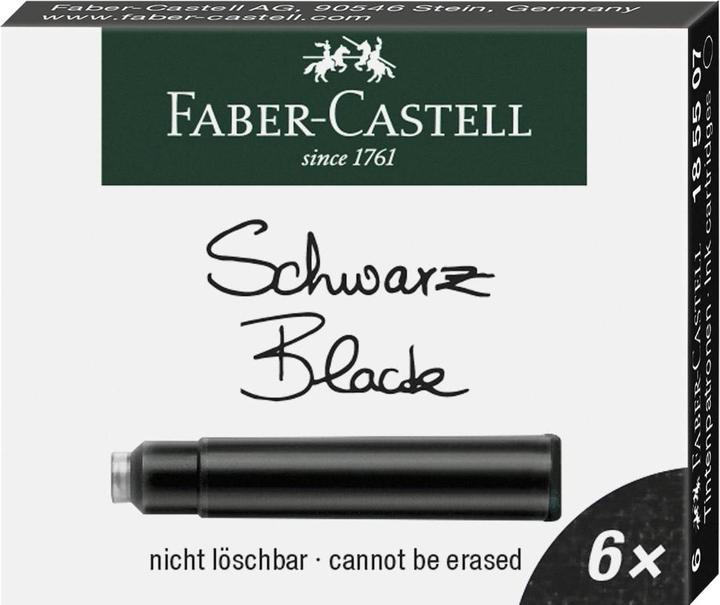 Faber-Castell Cartouches d'encre standard (cartouches d'encre, Noir)