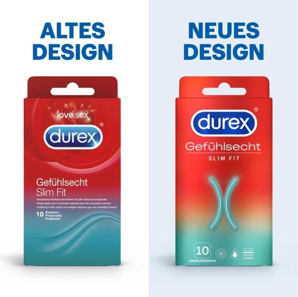 Productafbeelding Durex Gefühlsecht Slim Fit (10 Pcs.)