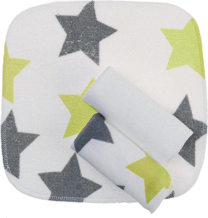 Waschtücher 3 Stk. lime Stars