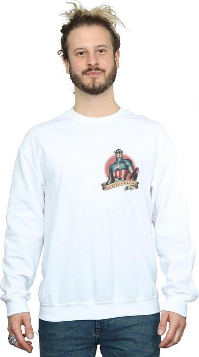 Produktbild Captain America Tattoo Breast Print Sweatshirt (XL)